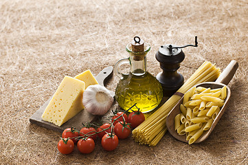 Image showing Raw pasta