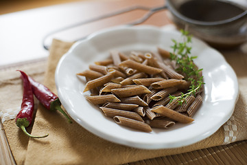 Image showing Raw pasta