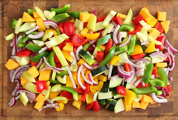 Image showing Diced vegetables