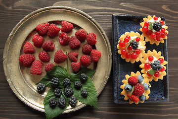 Image showing Custard tarts