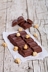 Image showing chocolate and nuts