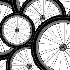 Image showing Bicycle wheel set isolated on white