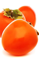Image showing Ripe persimmon closeup. 