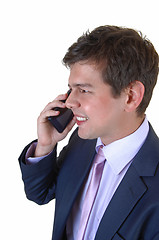 Image showing Man on cell phone.