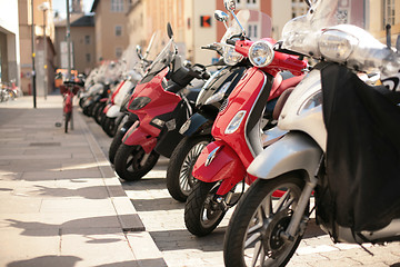 Image showing Scooter parking