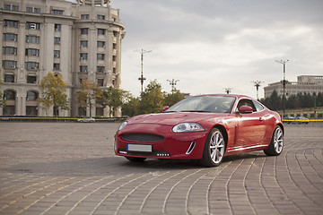 Image showing Red sports car