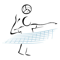 Image showing Volleyball player