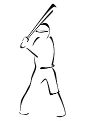 Image showing Baseball striker