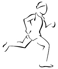 Image showing Running man