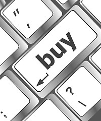 Image showing keyboard buy now icon - business concept