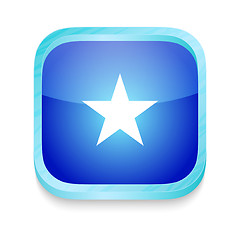 Image showing Smart phone button with Somalia flag