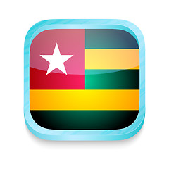 Image showing Smart phone button with Togo flag