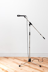 Image showing Microphone on a stand