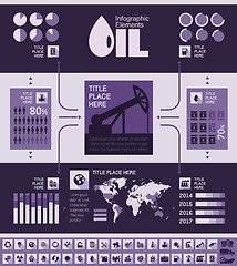 Image showing Oil Industry Infographic Template