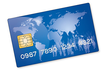 Image showing Blue Credit Card