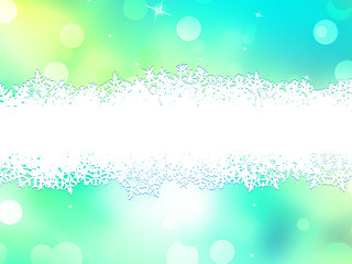 Image showing Green christmas background with copy space. EPS 10