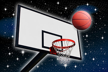 Image showing a panel of basketball