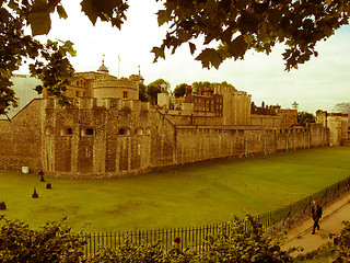 Image showing Retro looking Tower of London