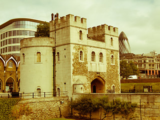 Image showing Retro looking Tower of London