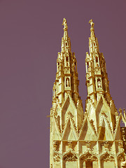 Image showing Retro looking Duomo, Milan