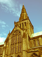 Image showing Retro look Glasgow cathedral