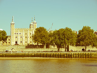 Image showing Retro looking Tower of London