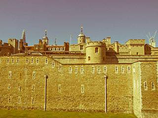 Image showing Retro looking Tower of London