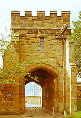 Image showing Retro looking Cook Street Gate, Coventry