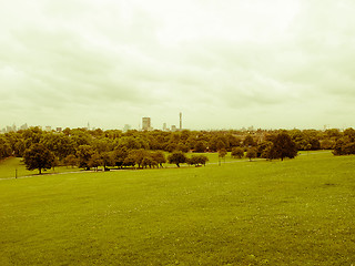 Image showing Retro looking Primrose Hill London