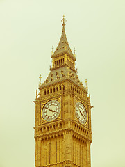 Image showing Retro looking Big Ben