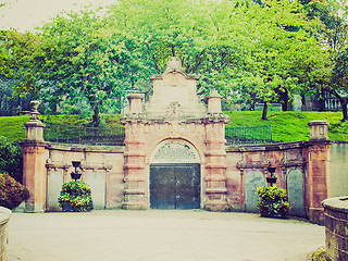 Image showing Retro looking Glasgow cemetery