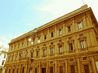 Image showing Retro looking City Hall, Milan