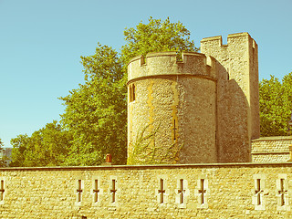 Image showing Retro looking Tower of London