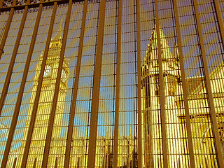 Image showing Retro looking Houses of Parliament