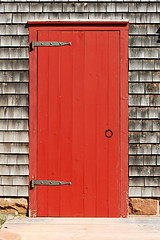 Image showing Red door