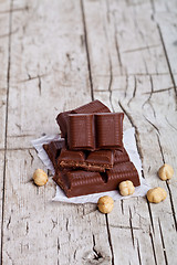 Image showing chocolate and nuts 