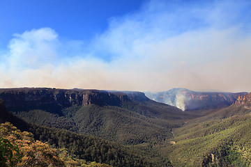 Image showing Fires in Blue Mountains Australia