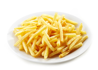 Image showing plate of french fries potatoes
