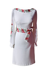 Image showing Ukrainian dress on white background