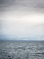 Image showing Lake Bodensee on rainy day