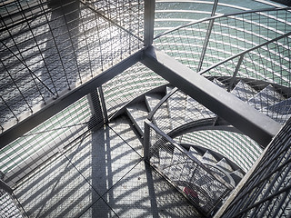 Image showing Metal stairs