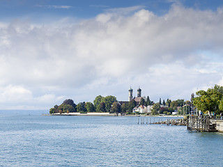 Image showing View to the lake Bodensee at Friedrichshafen