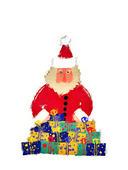 Image showing Santa Claus on white background