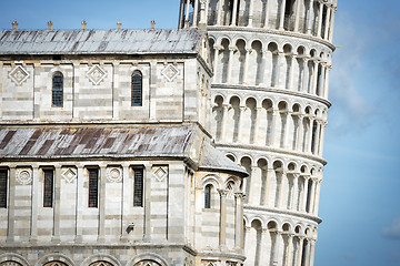 Image showing Closeup Leaning Tower