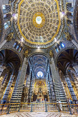 Image showing Indoor of the cathedral in Siena
