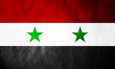 Image showing Syrian grunge flag