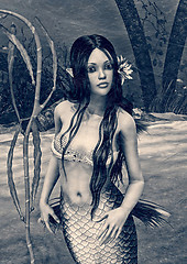 Image showing Vintage Mermaid