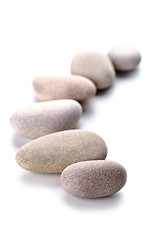 Image showing gray stones in a row