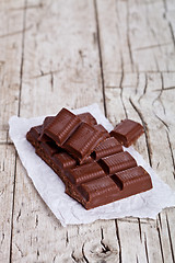 Image showing some pieces of chocolate 