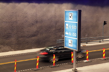 Image showing The Hardanger bridge toll station